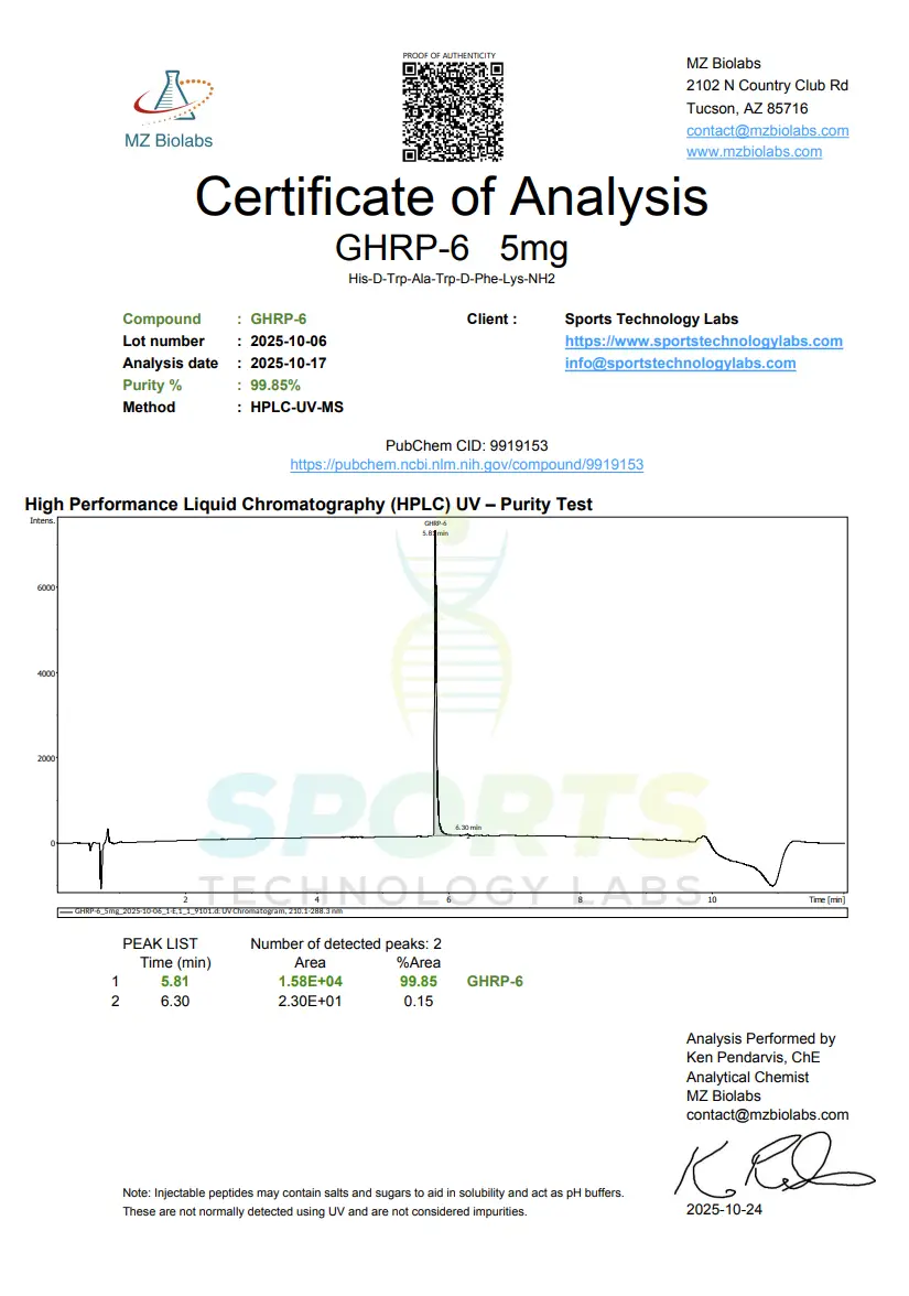 GHRP-6 5 mg - Image 2
