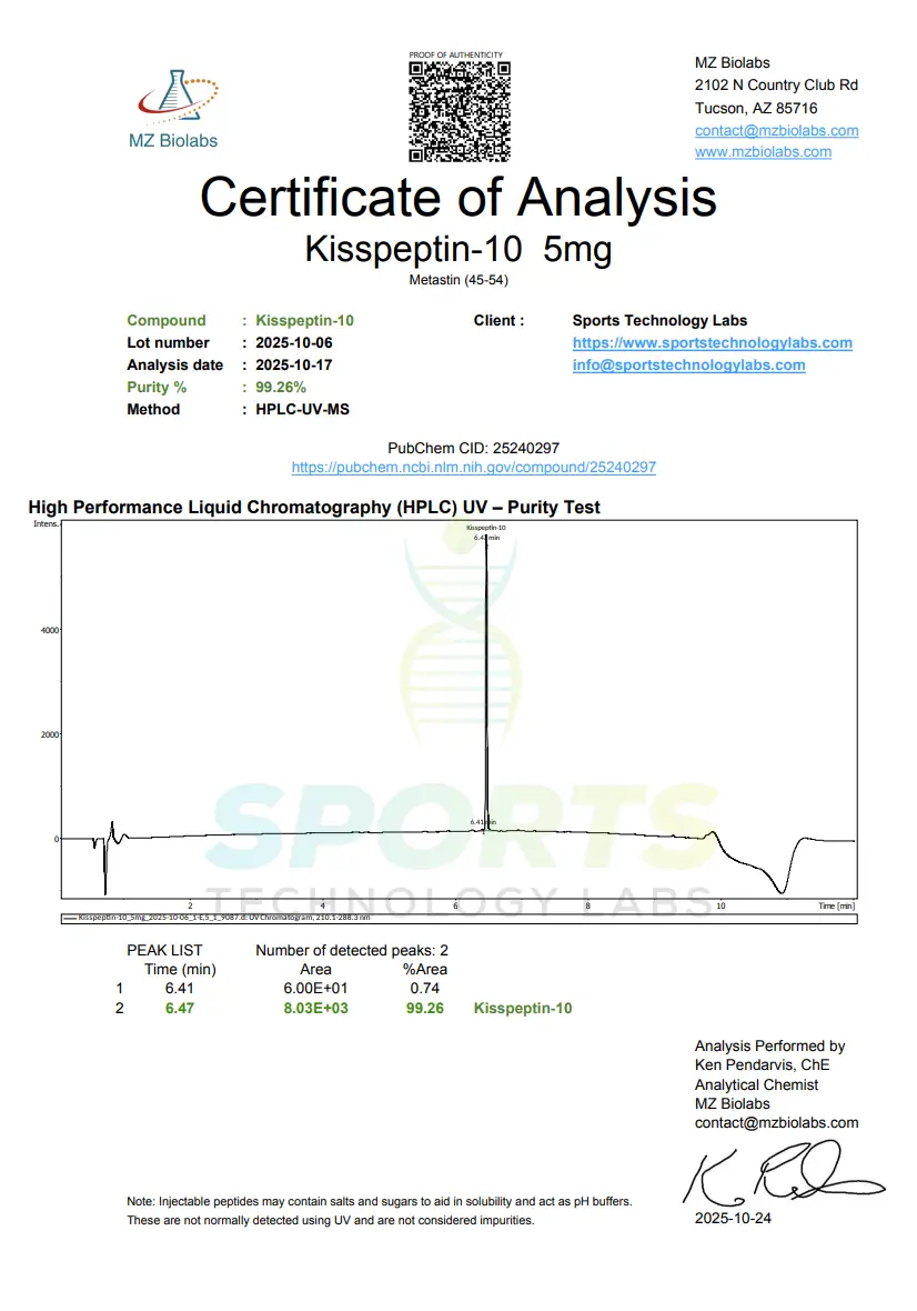 Kisspeptin-10 (5 mg) - Image 2